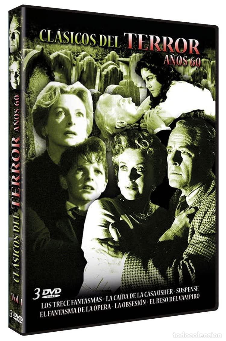 Cine: Cl&aacute;sicos del Terror A&ntilde;os 60 (Volumen 1) [DVD] (1960, 1960, 1961, 1962, 1962, 1963) - NUEVO