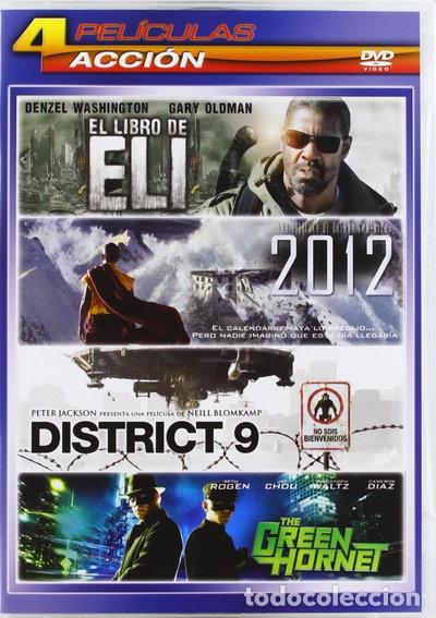 Cinema: Pack Acci&oacute;n 1: 2012, El Libro De Eli, District 9, El Avisp&oacute;n Verde- 8414533085113