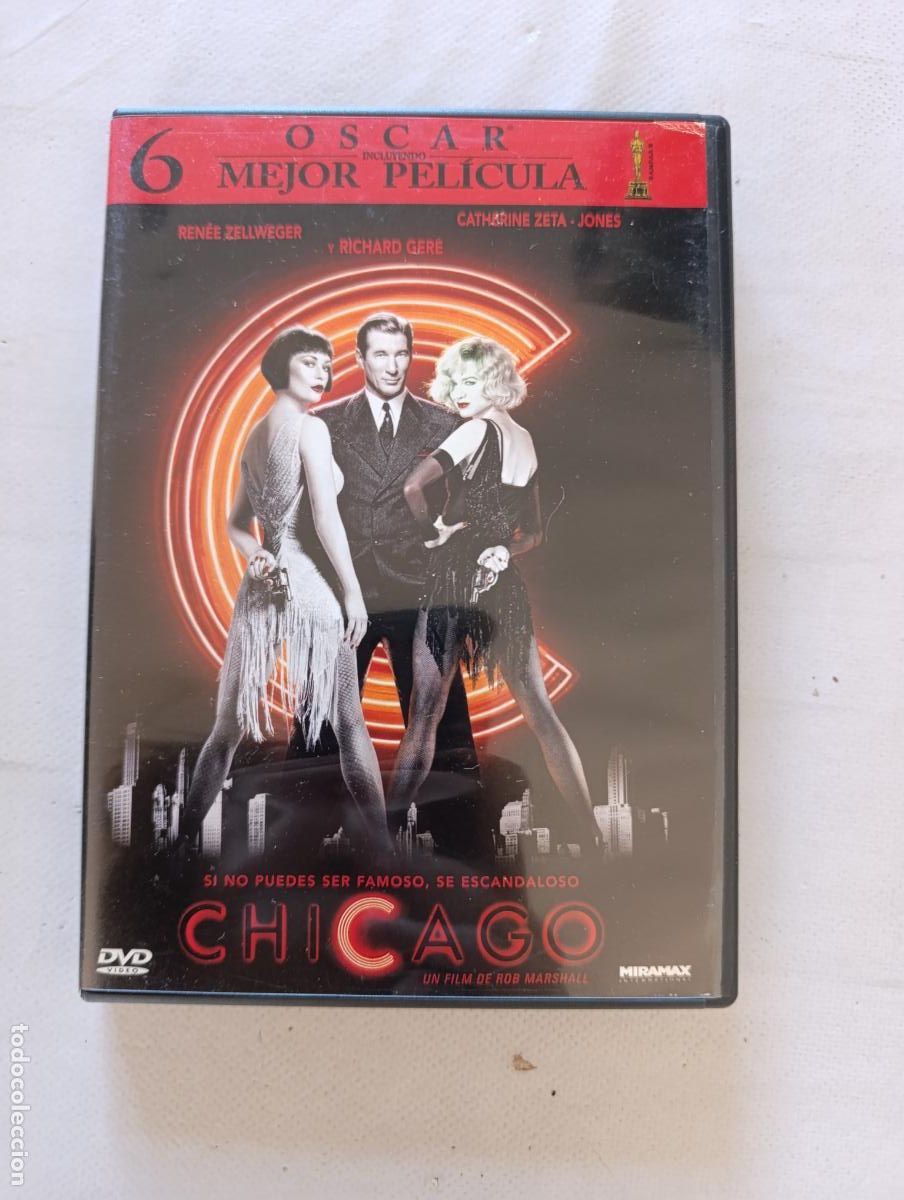 Cine: DVD CHICAGO - RENEE ZELLWEGER, RICHARD GERE, CATHERINE ZETA-JONES - LEER DESCRIPCION (021)