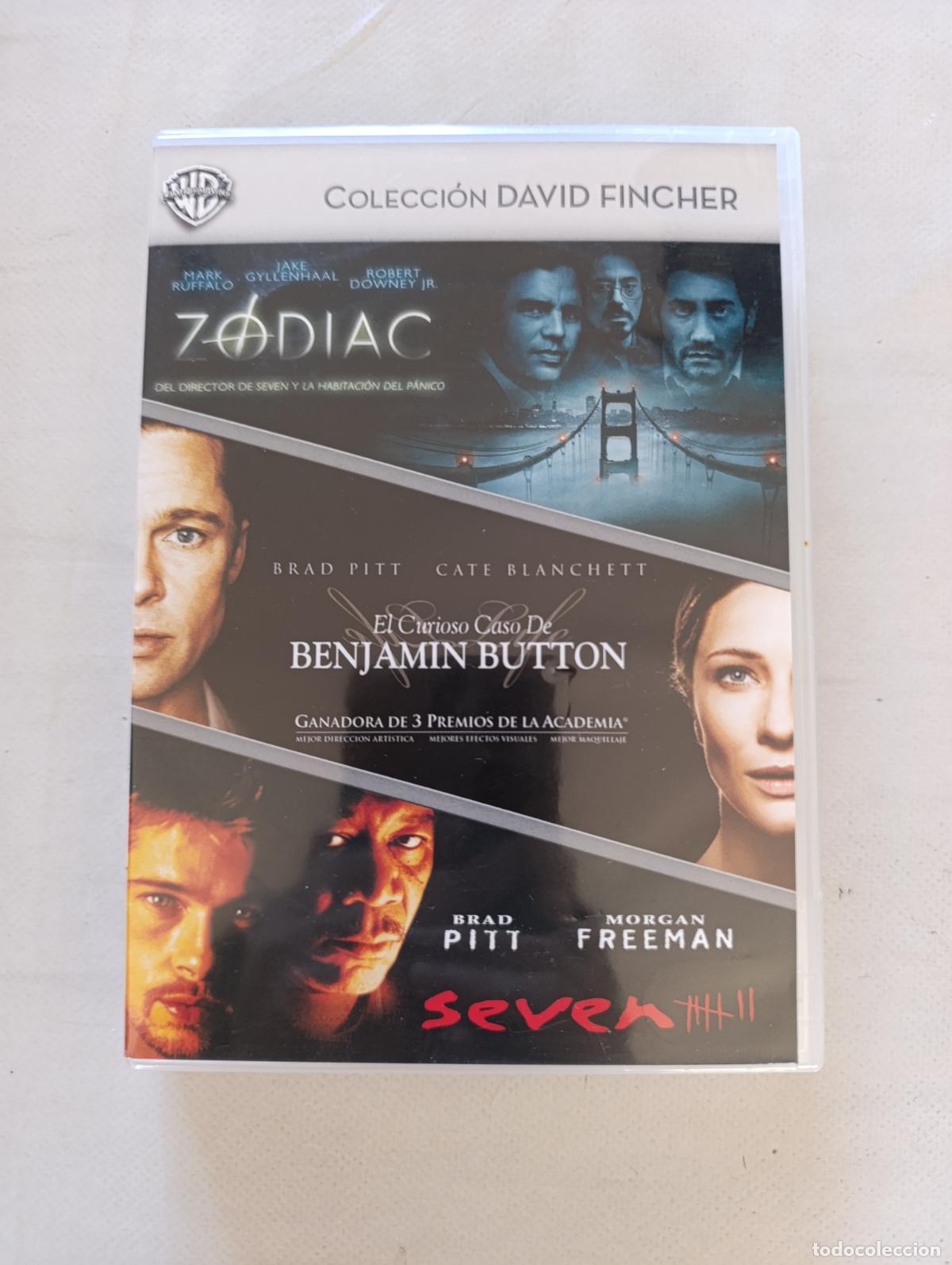 Cine: DVD ZODIAC / EL CURIOSO CASO DE BENJAMIN BUTTON / SEVEN - COLECCION DAVID FINCHER - 3 DISCOS (032)