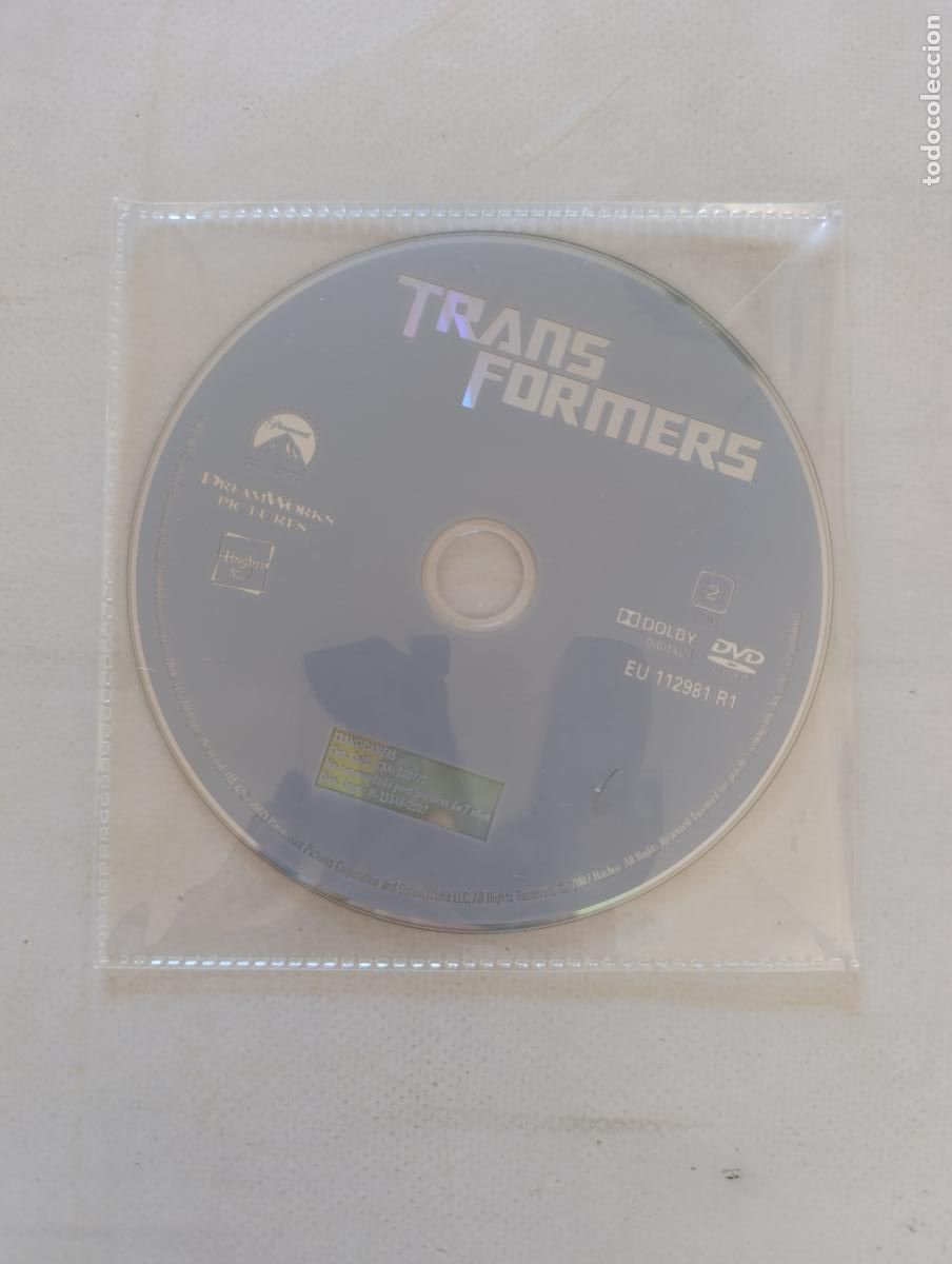 Cine: DVD TRANSFORMERS - SOLO DISCO, SIN CAJA NI CARATULA (032)