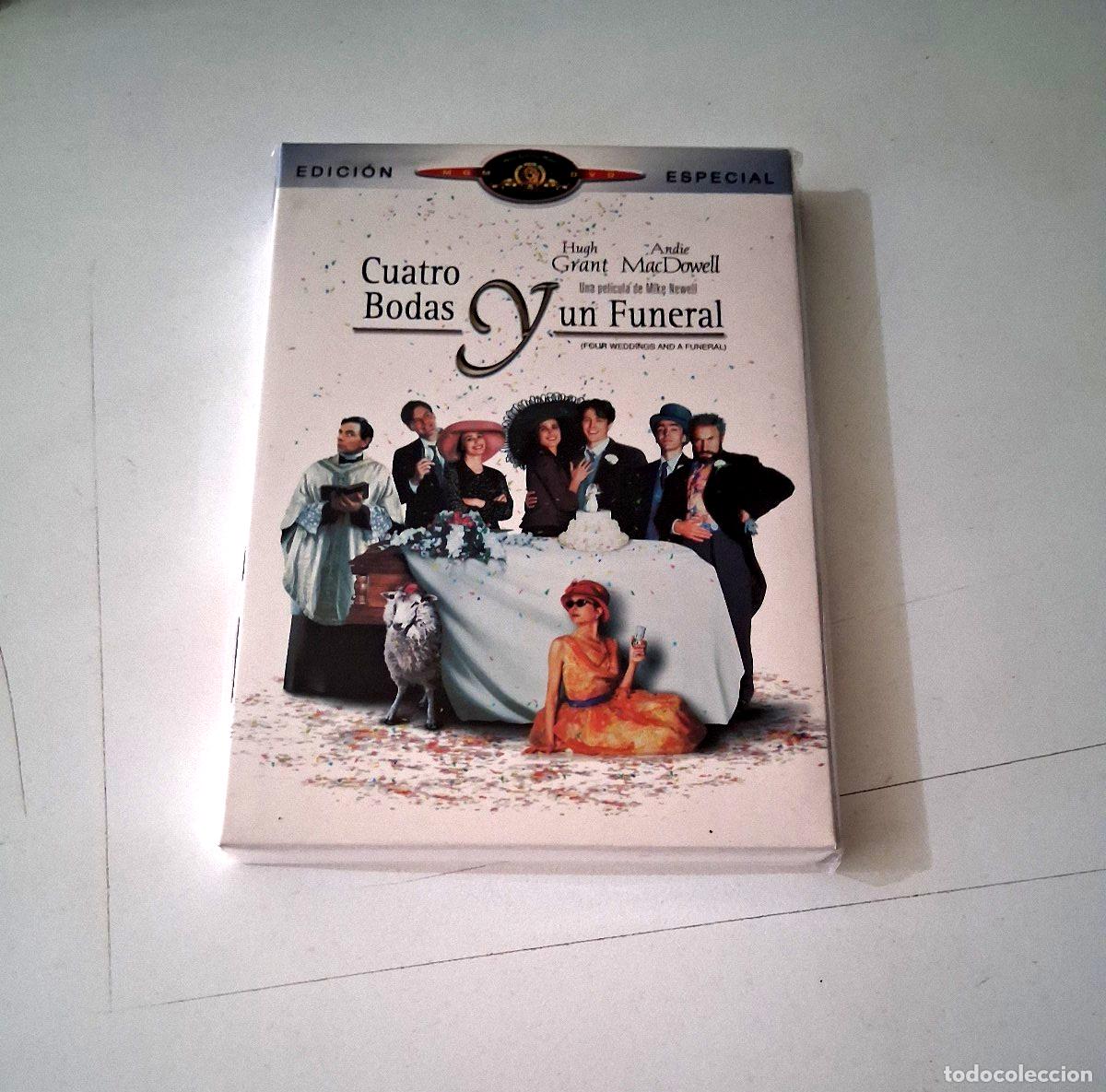 Cine: DVD &rdquo;CUATRO BODAS Y UN FUNERAL&rdquo; COMO NUEVO EDICION ESPECIAL +FUNDA CARTON