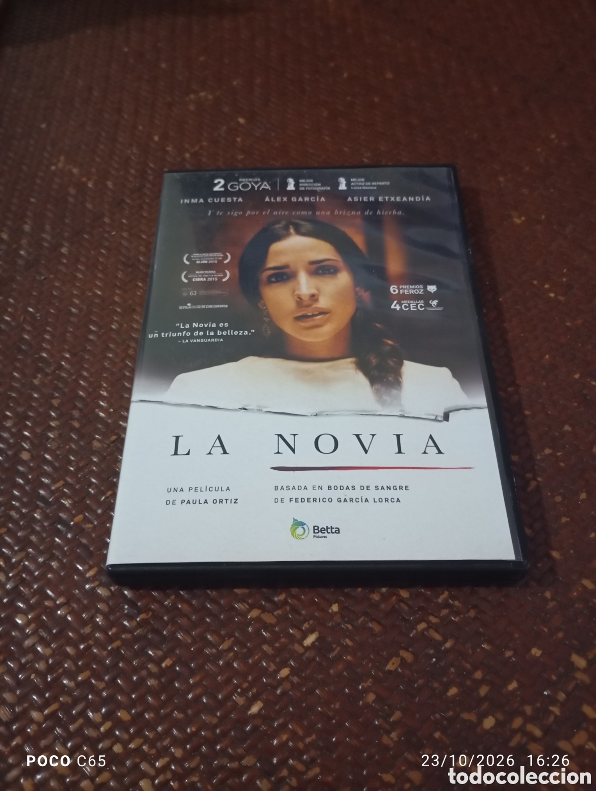 Cine: La novia Inma cuesta DVD