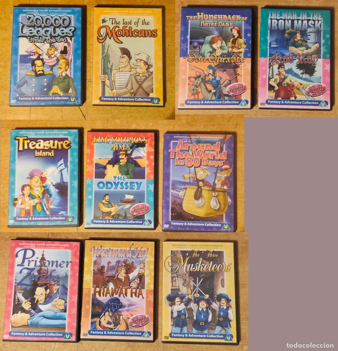 Cine: colecci&oacute;n de cl&aacute;sicos animados infantiles y de aventuras (Fantasy & Adventure Collection) 10 dvd