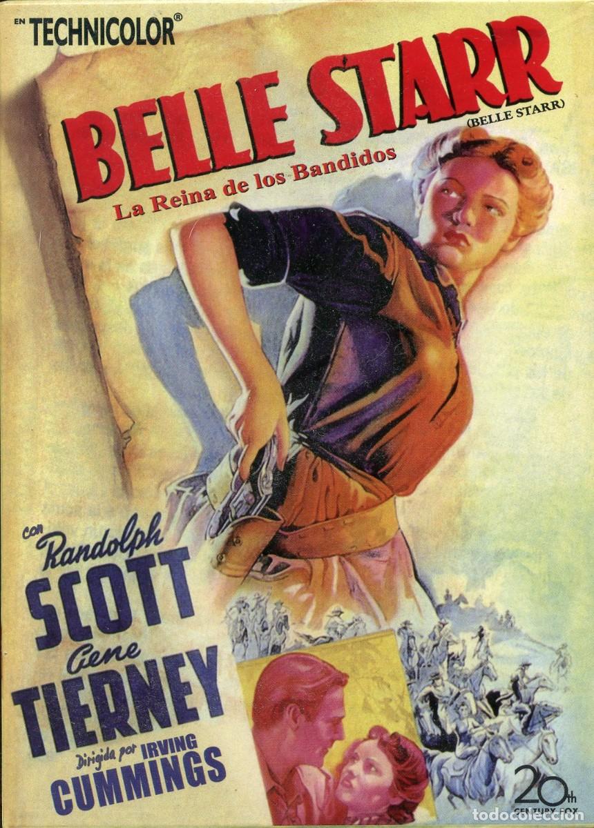 Cine: BELLE STAR (LA REINA DE LOS BANDIDOS). De Irving Cummings. Gene Tierney, Randoll Scott, Dana Andrews