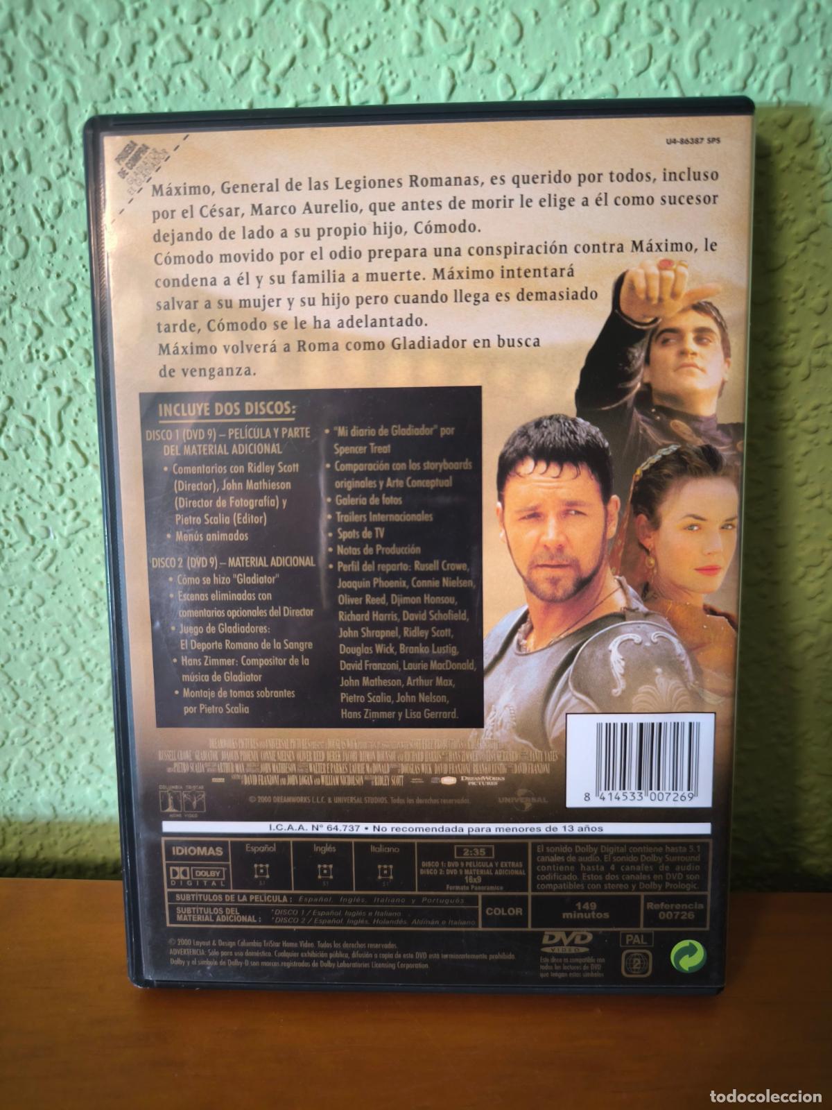 Cine: DVD Gladiator - El gladiador - Foto 2