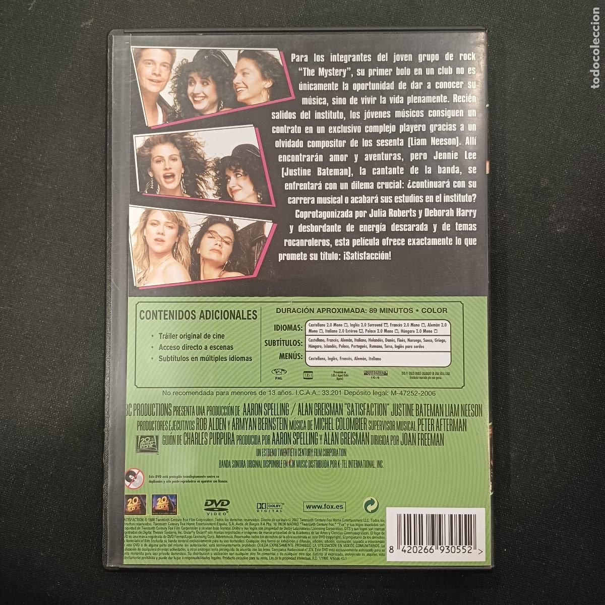 Cine: SATISFACTION/JULIA ROBERTS/DVD. - Foto 3