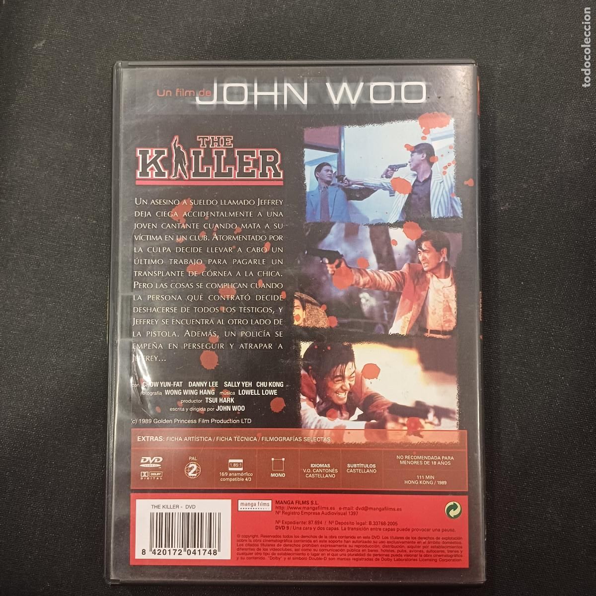 Cine: THE KILLER/JOHN WOO/DVD. - Foto 3