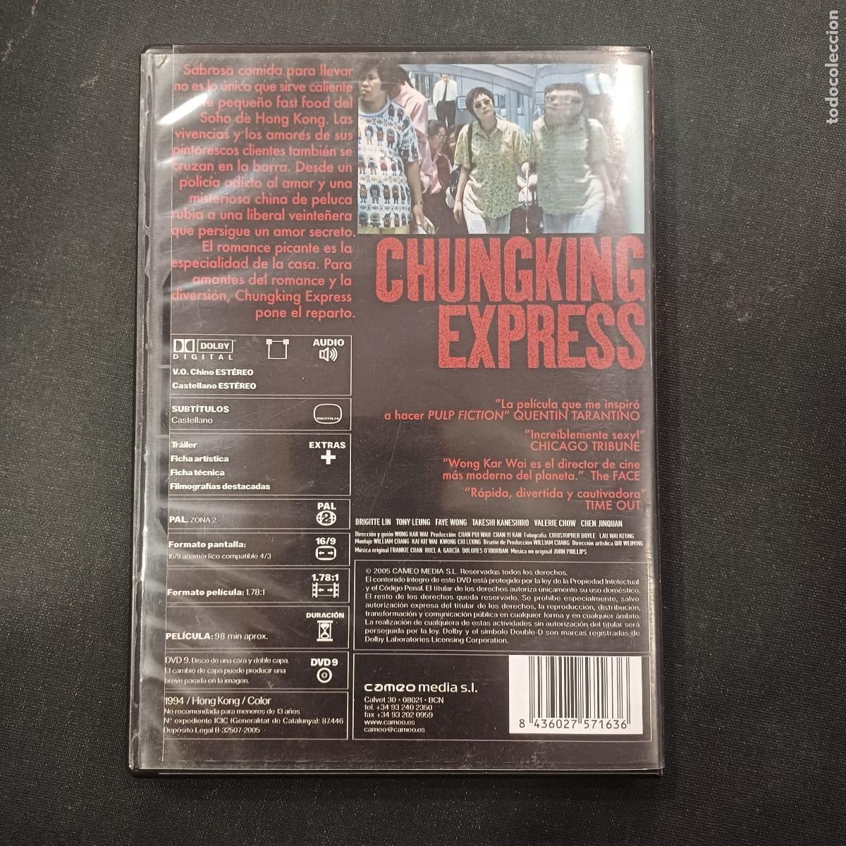 Cine: CHUNGKING EXPRESS/DVD. - Foto 3