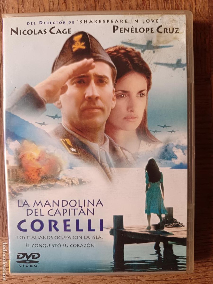 Kino: LA MANDOLINA DEL CAPITAN CORELLI con Nicolas Cage, Penelope Cruz, Christian Bale... DVD B&eacute;lico/ Amor