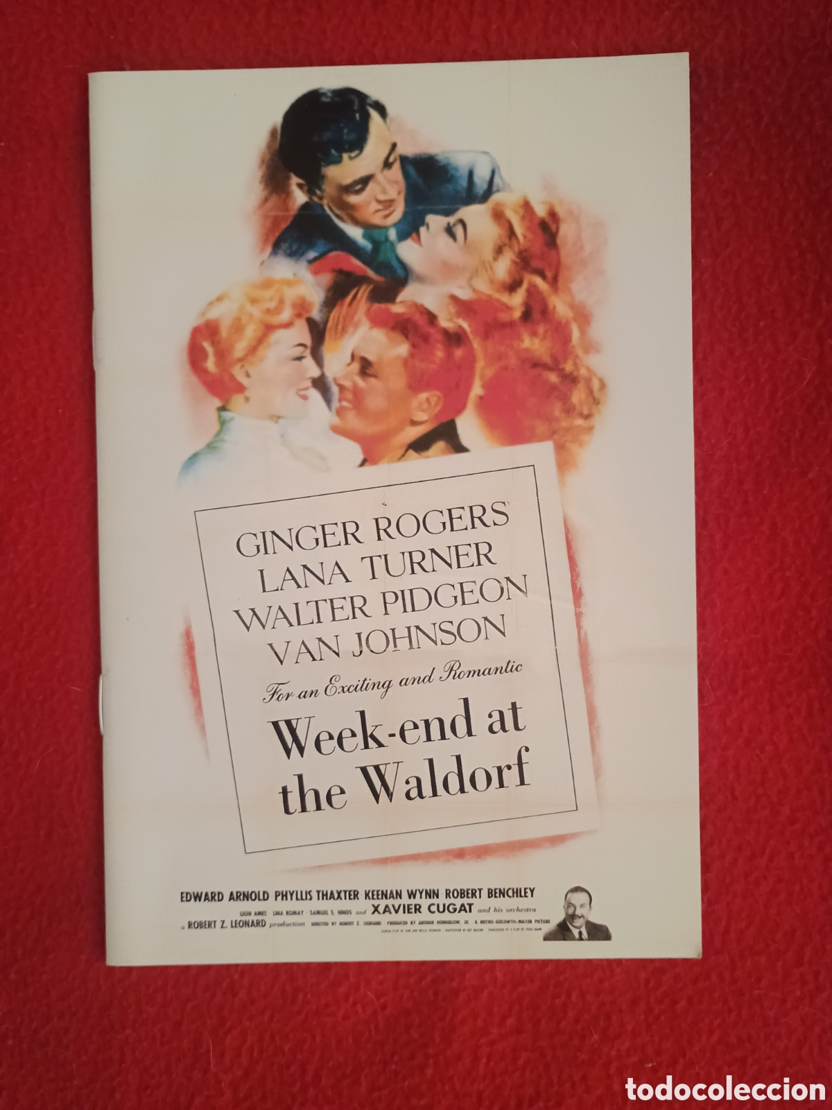 Cinema: Folleto 10 p&aacute;ginas - fin de semana lana turner Ginger rogers Walter pidgeon van Johnson