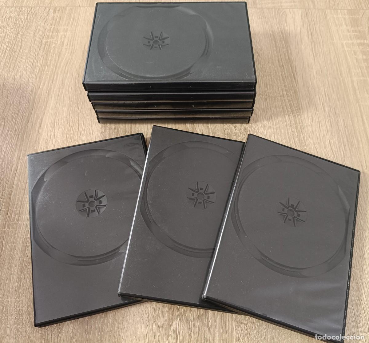 Cine: ESTUCHE DVD PARA 2 DISCOS - MEDIDA STANDARD DVD 14mm - COLOR NEGRO - DISPONGO DE STOCK