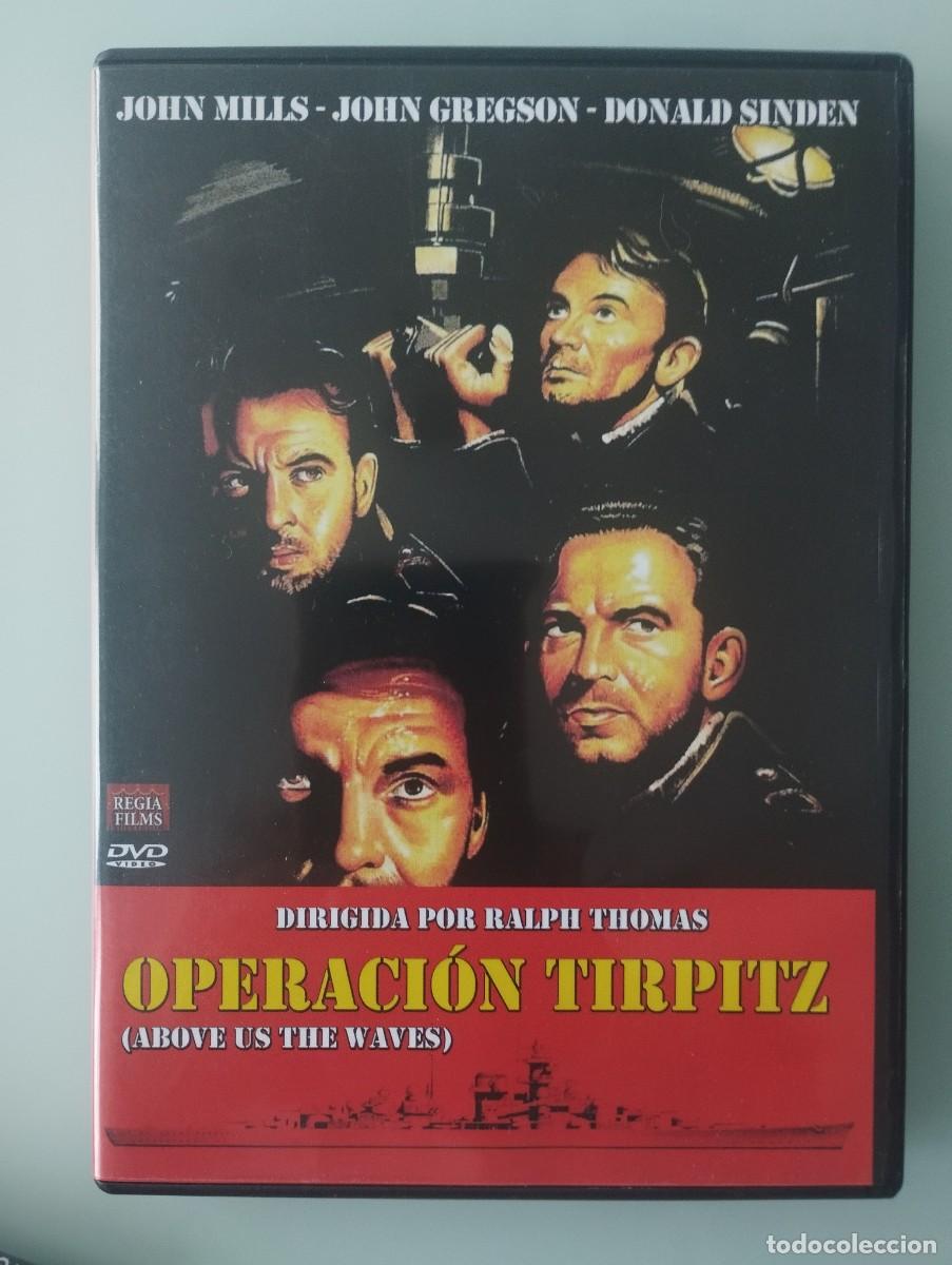 Cine: DVD Operaci&oacute;n Tirpitz de Ralph Tom&aacute;s con John Mills en castellano e ingl&eacute;s