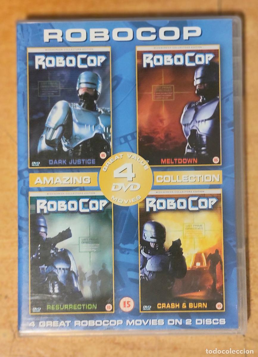 Cine: Robocop 1, 2, 3 & 4 Robocop - Dark Justice/Meltdown/Resurrection/Crash & Burn DVD 4 pack