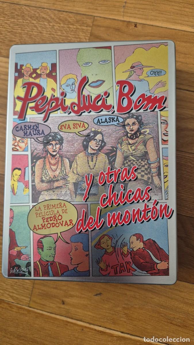 Cine: Pepi, Luci, Bom y otras chicas del mont&oacute;n, dvd caja met&aacute;lica Pedro Almodovar