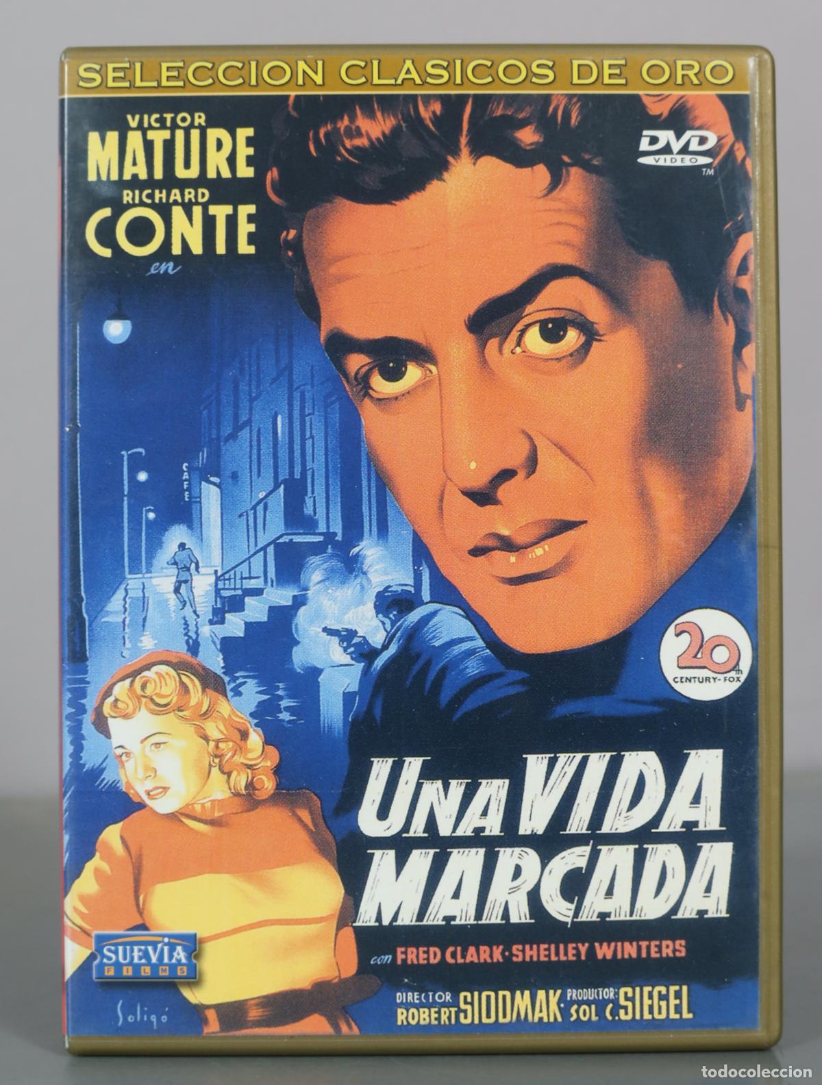 Cine: DVD. Una vida marcada - Victor Mature - Richard Conte - Robert Siodmak