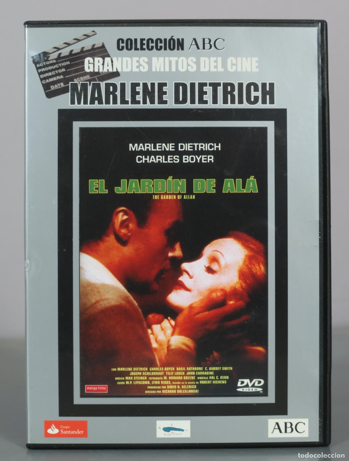 Cine: DVD. El jard&iacute;n de al&aacute; - Marlene Dietrich, Charles Boyer - Colecci&oacute;n ABC Grandes Mitos del Cine