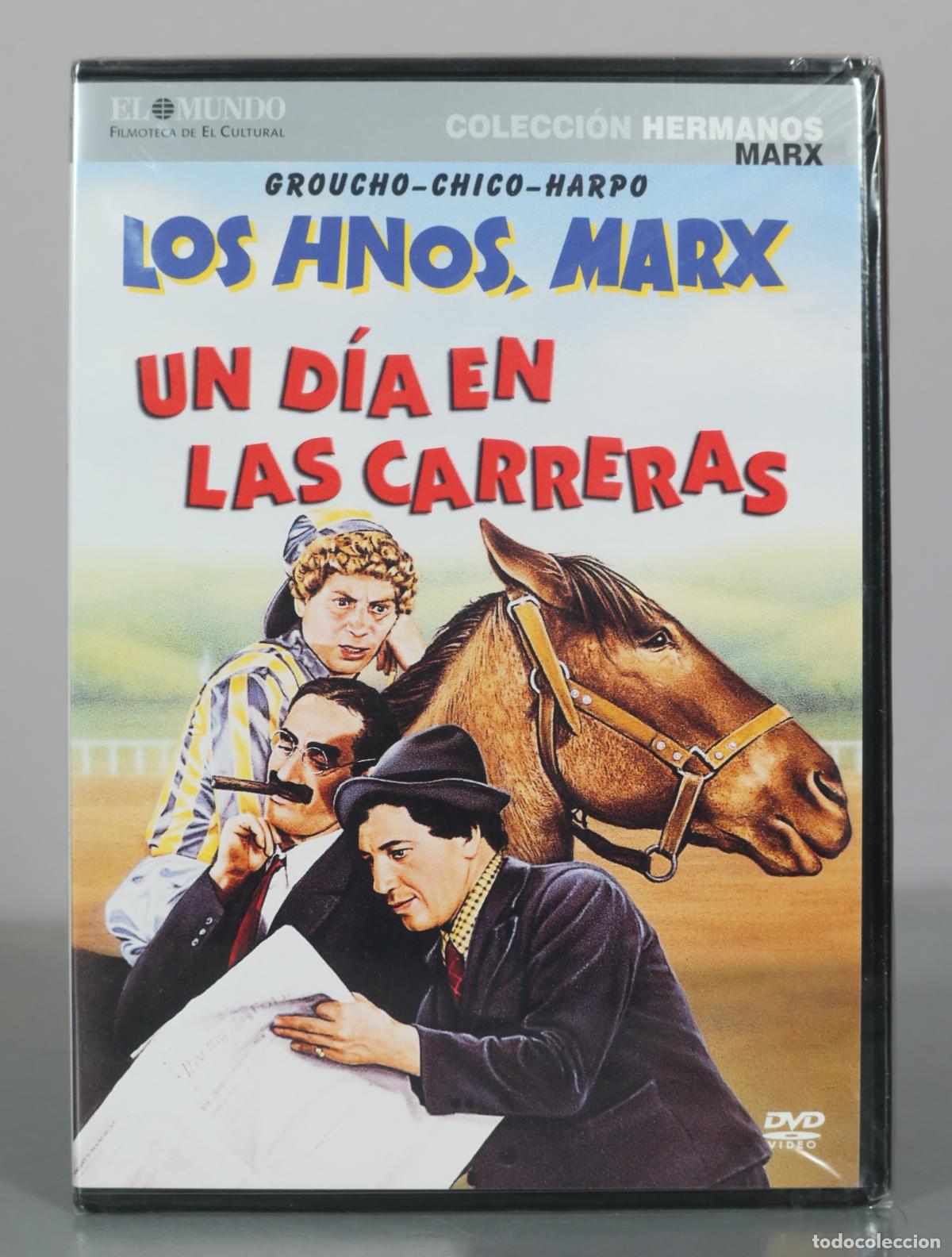 Cine: DVD. Un d&iacute;a en las carreras - Los Hnos. Marx PRECINTADO
