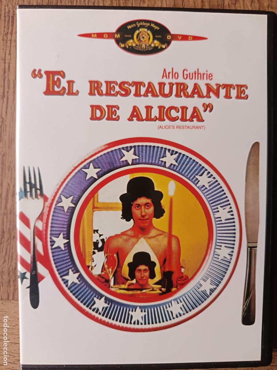 Cine: EL RESTAURANTE DE ALICIA de Arthur Penn con Arlo Guthrie... DVD Cine Comedia