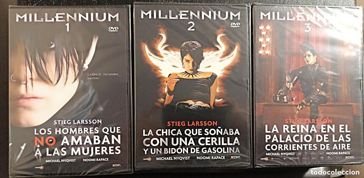 Cine: 3 dvd Milennium pack colecci&oacute;n 1,2 y 3 precintadas (descatalogadas con noomi rapace,Michael nyqvist)