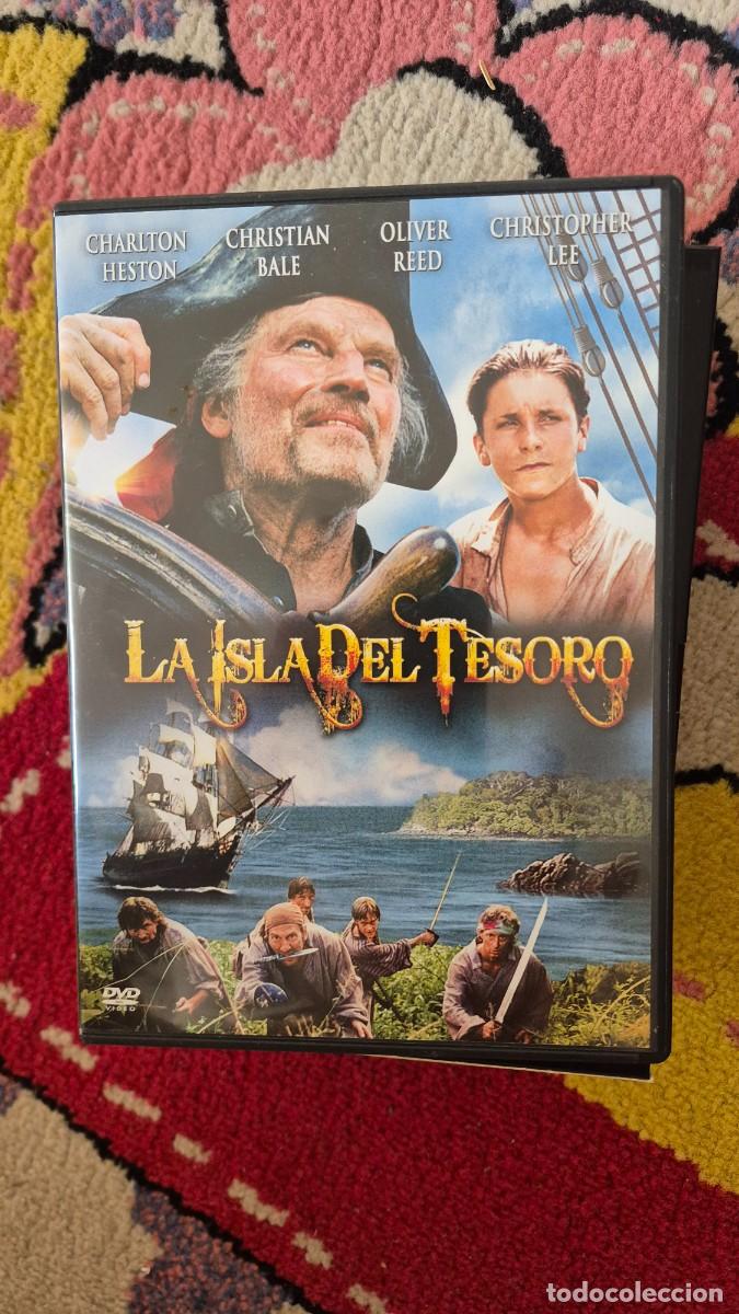 Cine: La isla del tesoro, dvd Fraser C. Heston Charlton Heston Christian Bale