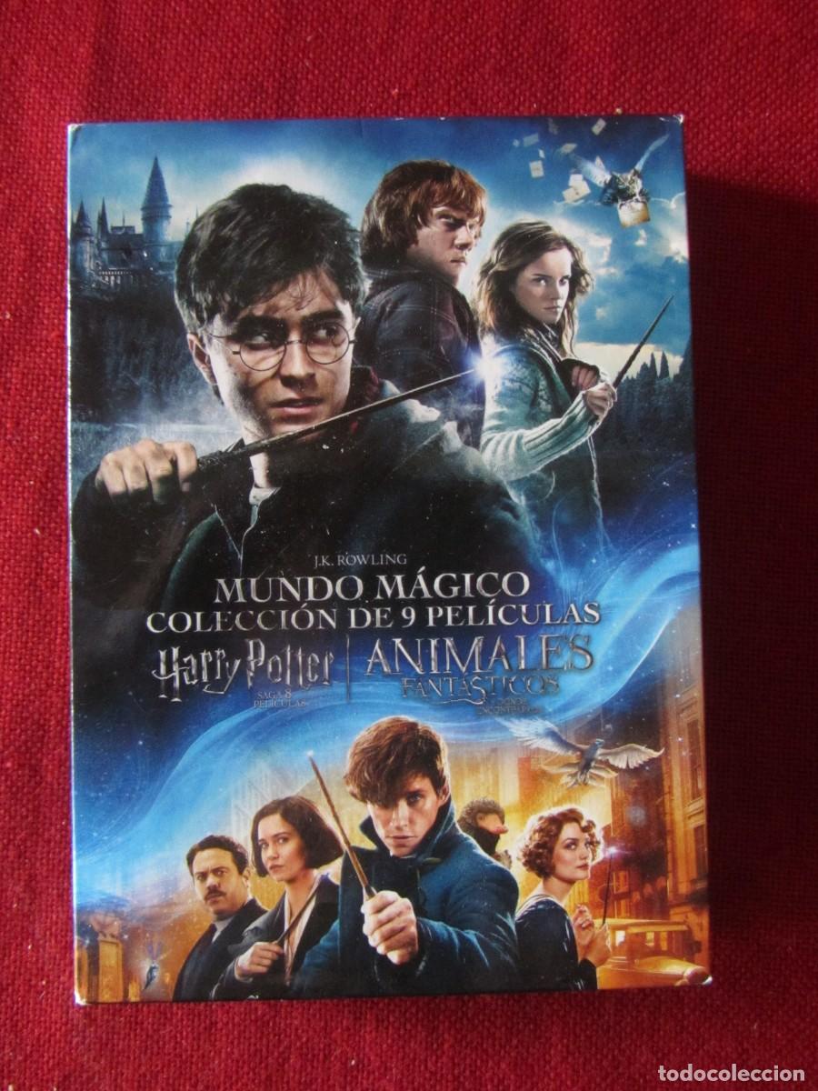 Cine: DVD HARRY POTTER MUNDO M&Aacute;GICO+ANIMALES FANT&Aacute;STICOS. 9 PEL&Iacute;CULAS. 2017