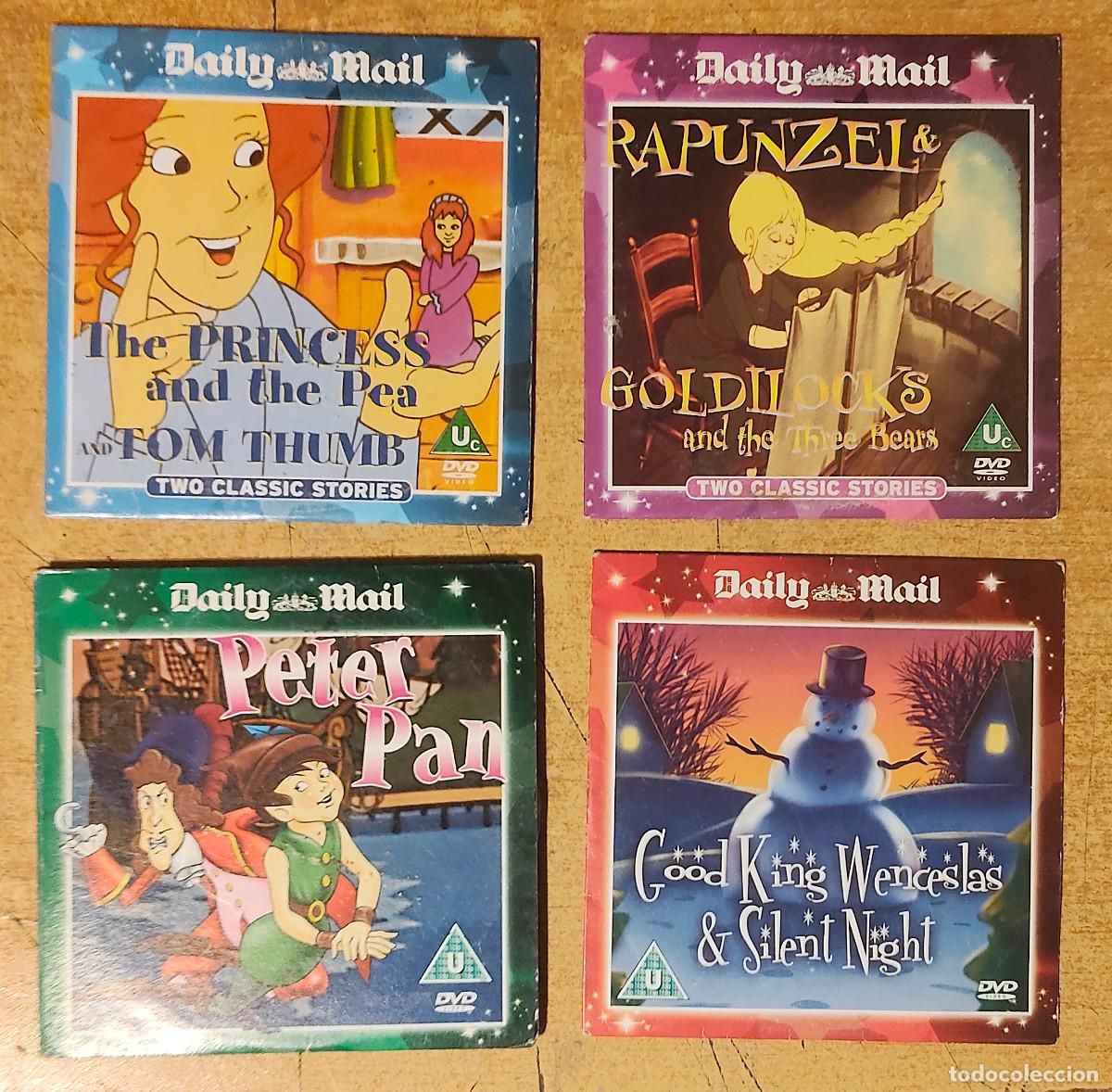 Cine: DVD de La princesa y el guisante y Pulgarcito + 3 dvd mas - promocion dayly mail - Australia