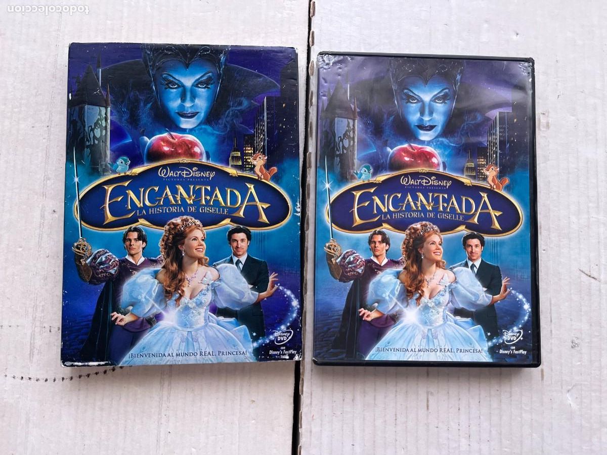 Cine: WALT DISNEY ENCANTADA - CAJA CARTON EXTERNA - DVD KREATEN