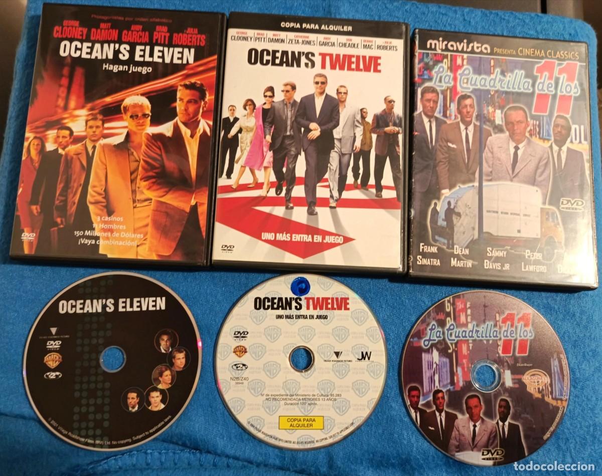 Cine: 3dvd pack ocean's eleven (descatalogado con Clooney, Pitt, Damon, Garcia y Robert's)