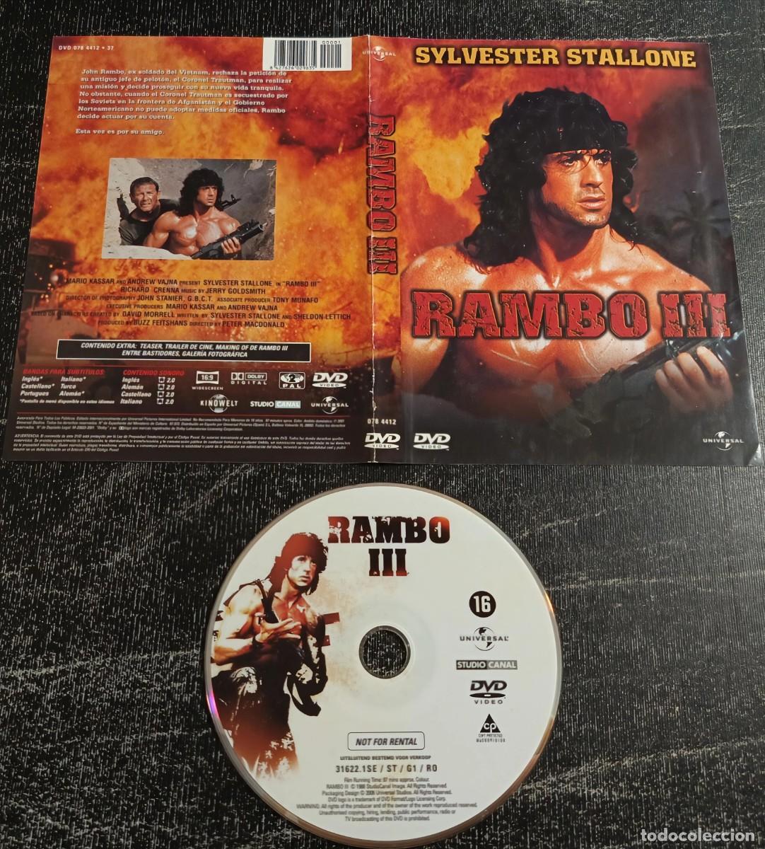 Cine: DVD Rambo III (descatalogado con Sylvester Stallone, Richard Crenna, Kurtwood Smith)