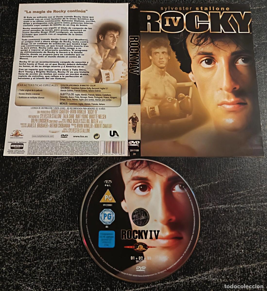 Cine: Dvd ROCKY IV (descatalogado con SYLVESTER STALLONE - DOLP LUNDGREN)