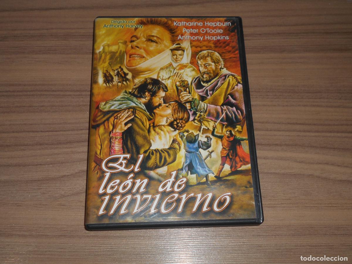 Cine: EL LEON EN INVIERNO DVD Katharine Hepburn PETER O'TOOLE Anthony Hopkins COMO NUEVA