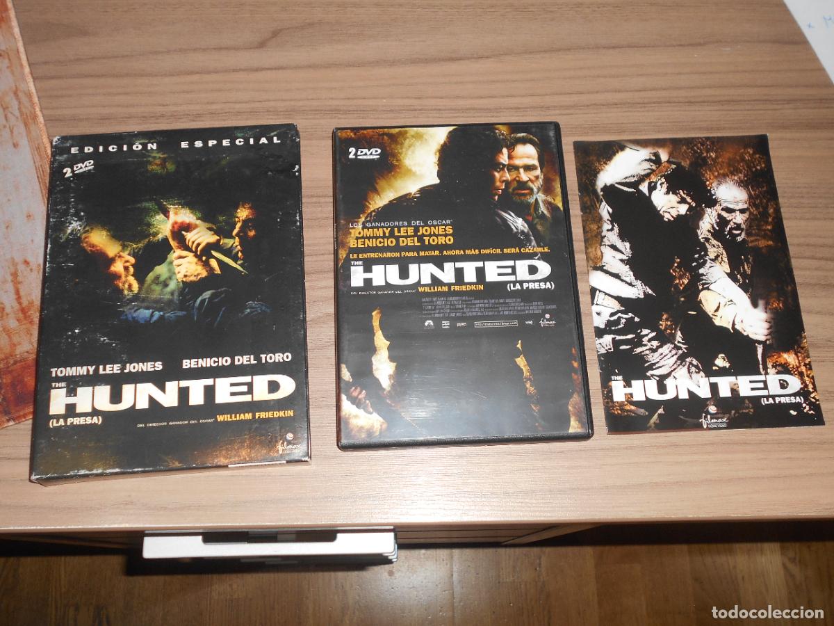 Cine: HUNTED (LA PRESA) Edicion Especial 2 DVD + LIBRETO Tommy Lee Jones DISCOS Como NUEVOS