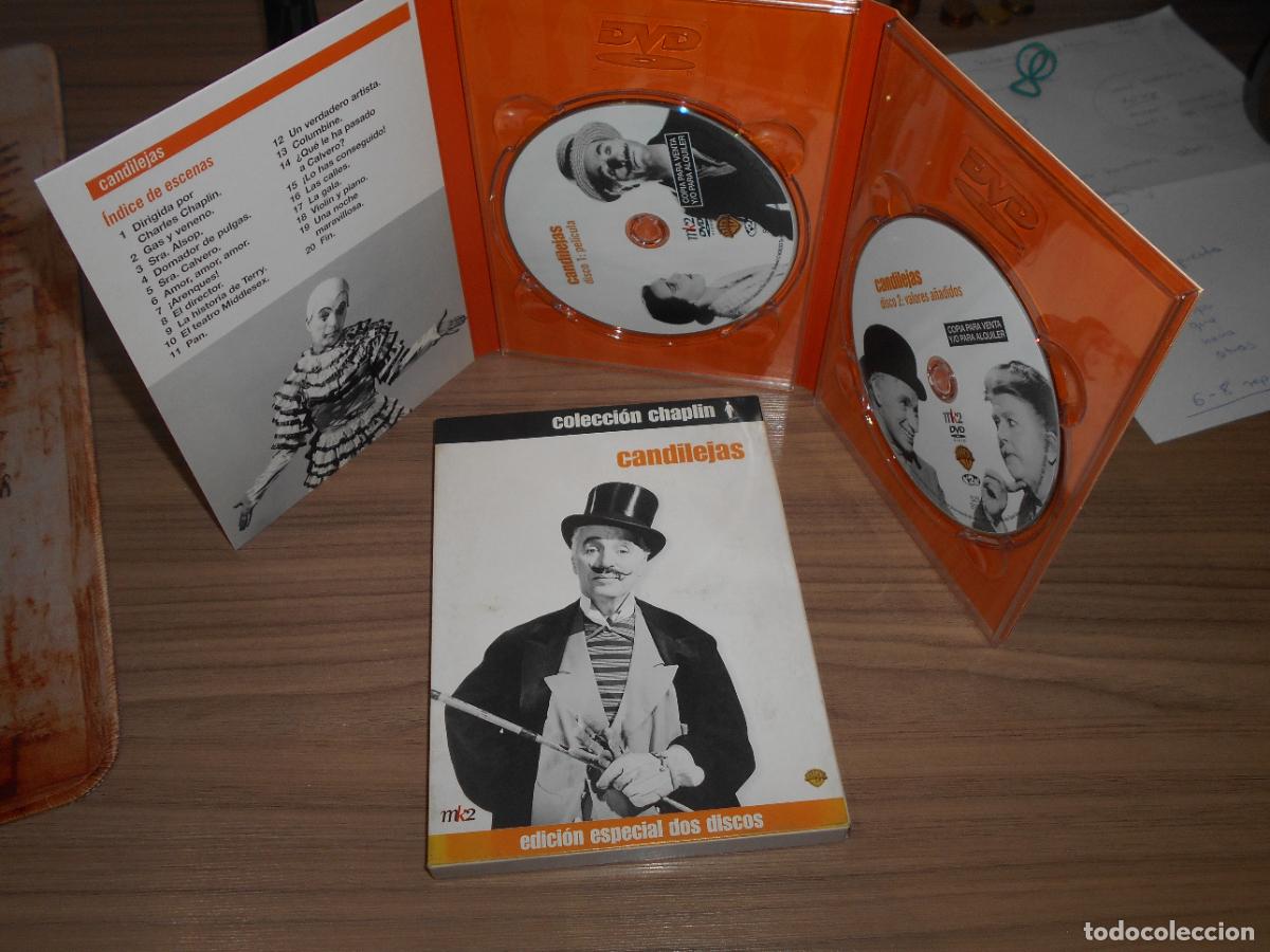 Cine: CANDILEJAS Edicion Especial WARNER 2 DVD Charles Chaplin WARNER Discos COMO NUEVOS