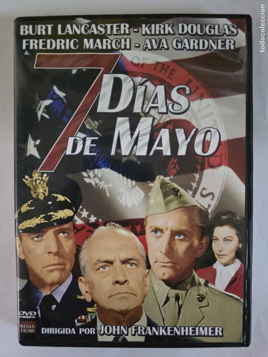 Cine: DVD 7 D&iacute;as de Mayo.Burt Lancaster.Kirk Douglas.Fredric March.Ava Gardner