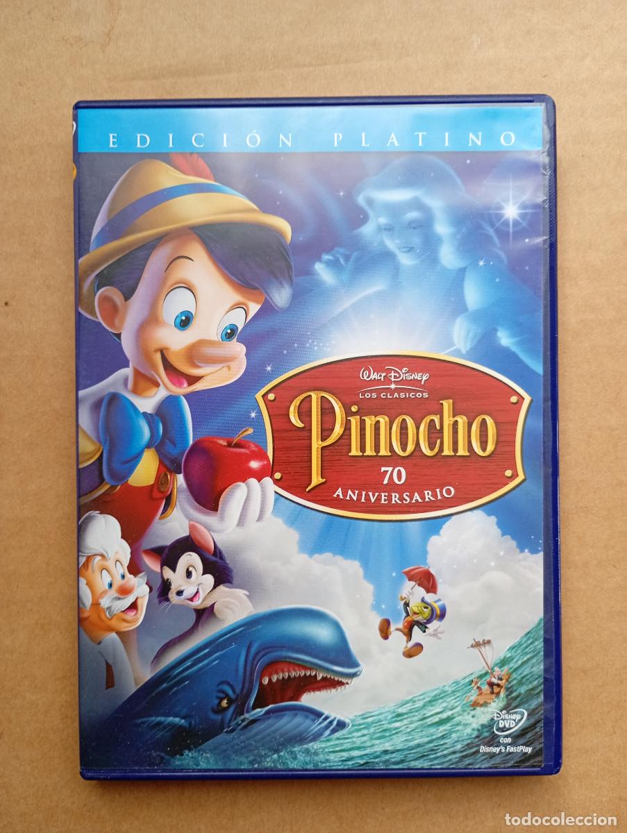 Cine: PINOCHO DVD 70 ANIVERSARIO EDICI&Oacute;N PLATINO CLASICOS WALT DISNEY 2 DVD