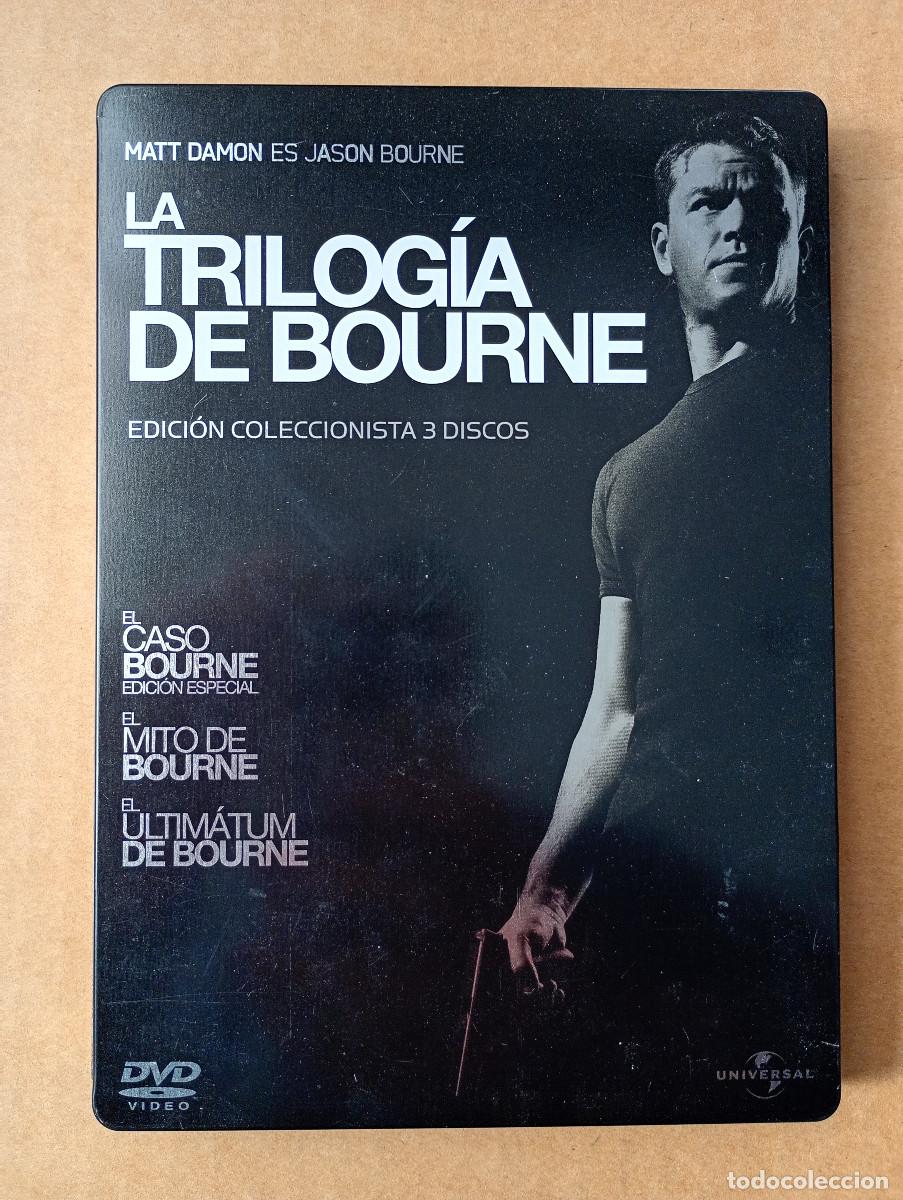 Cine: Dvd. La trilog&iacute;a de Bourne. Edici&oacute;n coleccionista 3 dvds. Caja met&aacute;lica.