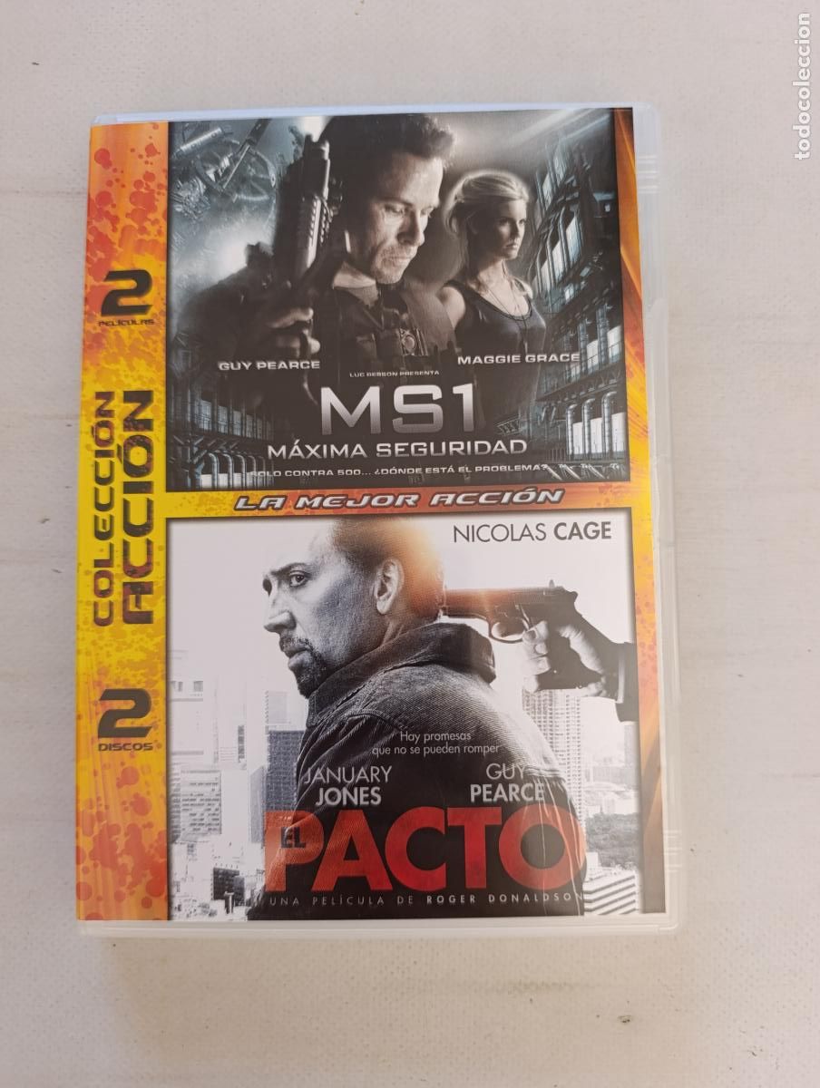 Cine: DVD MS1 MAXIMA SEGURIDAD / EL PACTO - 2 PELICULAS, 2 DISCOS (188)