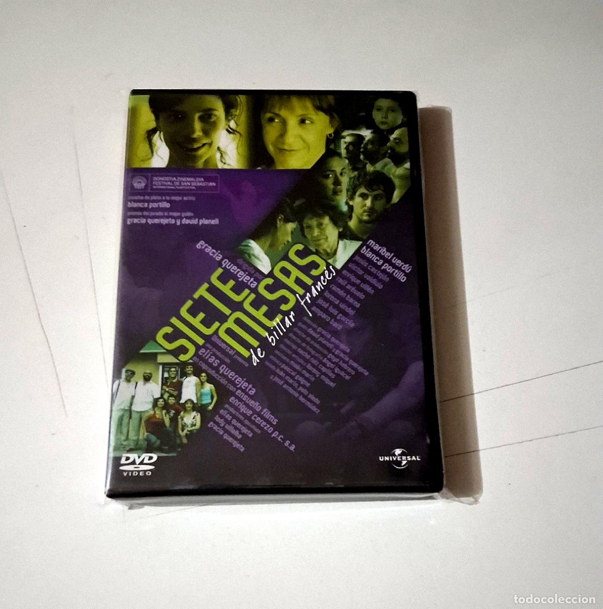 Cine: DVD &rdquo;SIETE MESAS DE BILLAR FRANCES&rdquo; GRACIA QUEREJETA MARIBEL VERDU BLANCA PORTIL