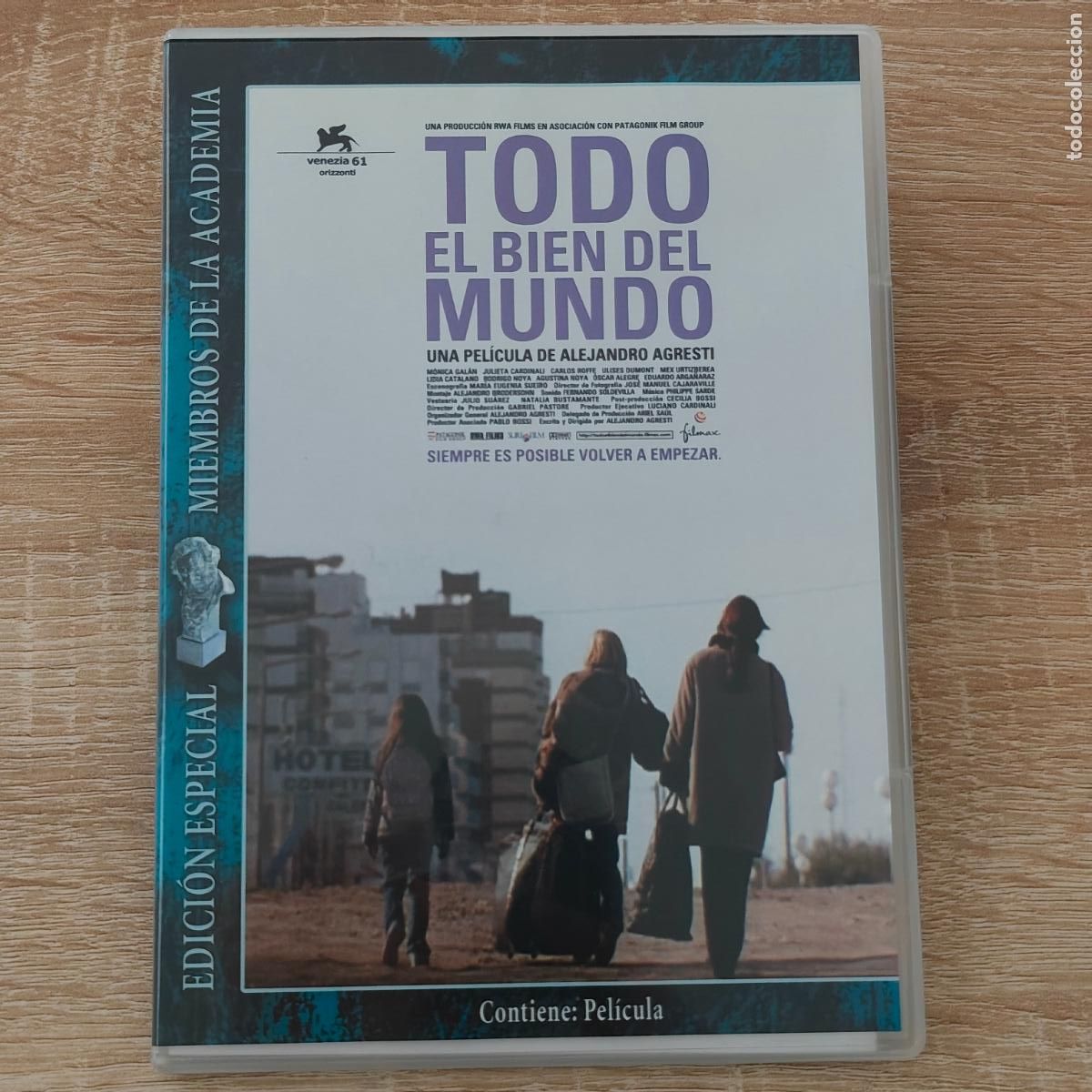 Cine: DVD Todo el Bien del Mundo (Alejandro Agresti) - Edici&oacute;n Exclusiva Miembros de Academia - caja slim