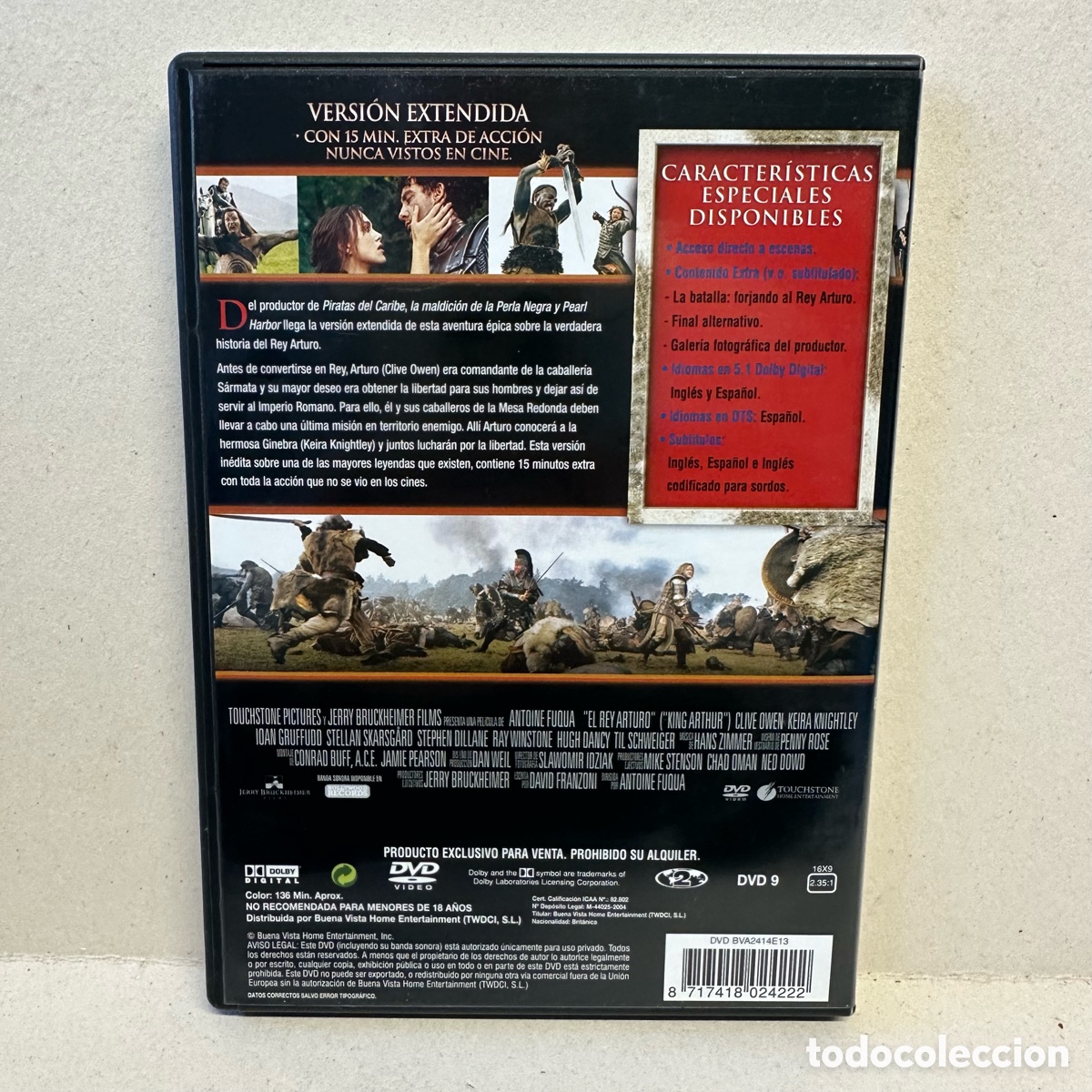 Cine: El Rey Arturo (DVD) Versi&oacute;n Extendida - Foto 2