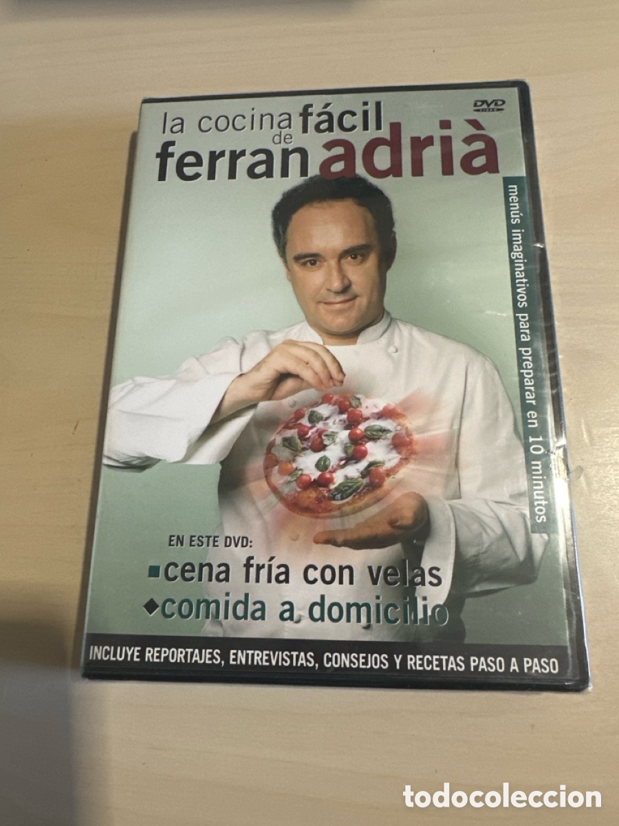 Cine: S100 la cocina f&aacute;cil de Ferran Adria cena fr&iacute;a con velas comida a domicilio dvd nuevo precintado