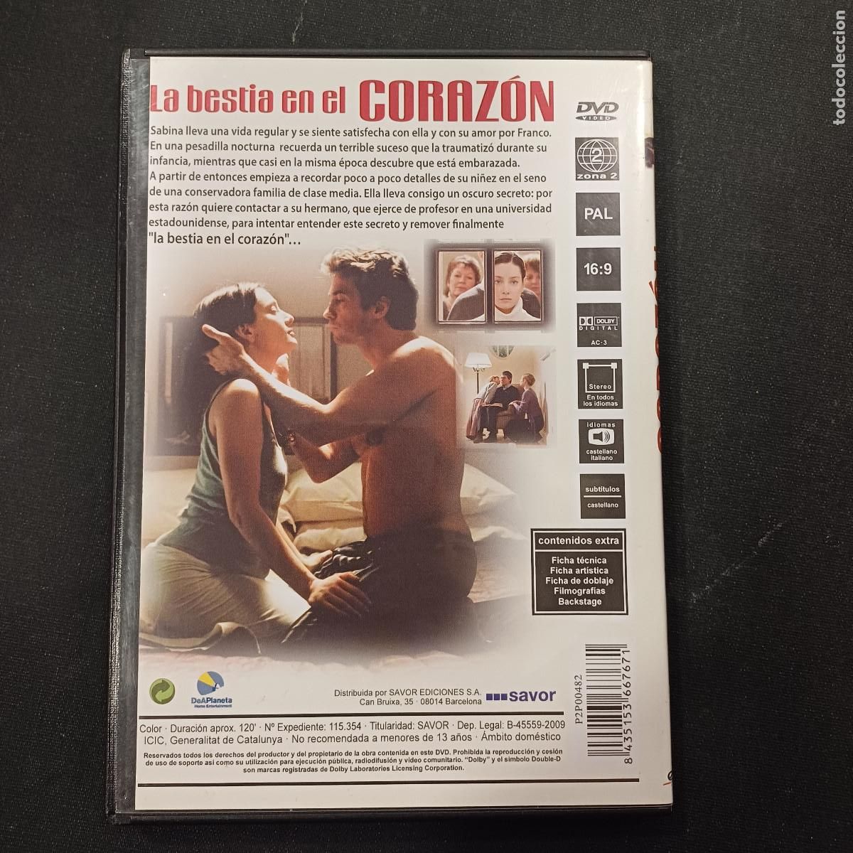 Cine: LA BESTIA EN EL CORAZON/DVD. - Foto 3