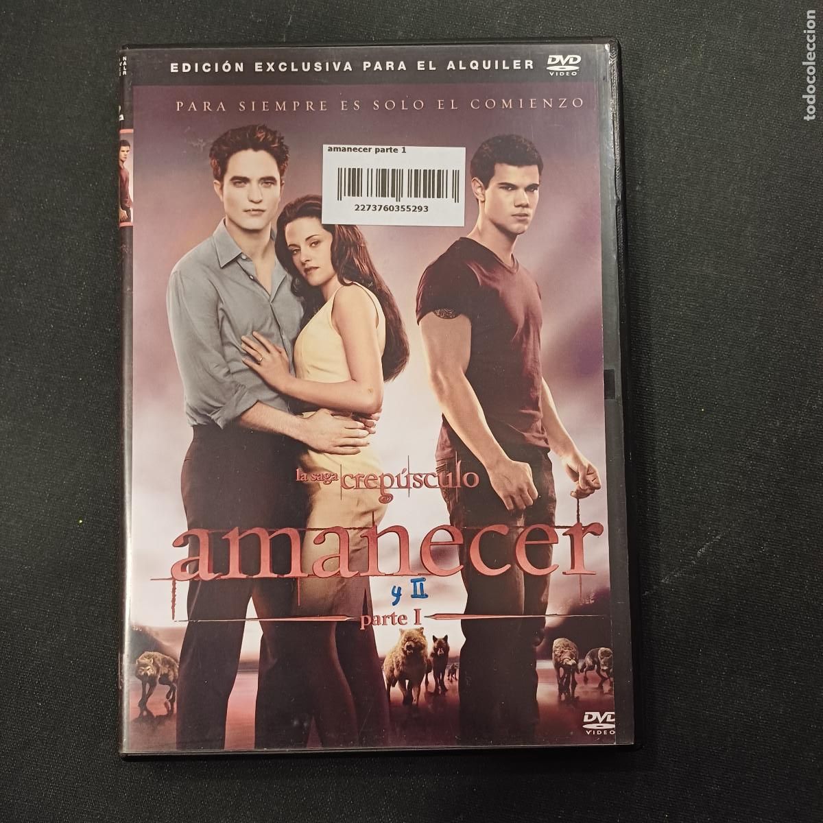 Cine: LA SAGA CREPUSCULO/AMANECER I/DVD.