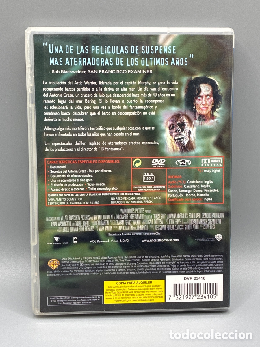 Cine: Ghost Ship (Videoclub) DVD - Foto 2