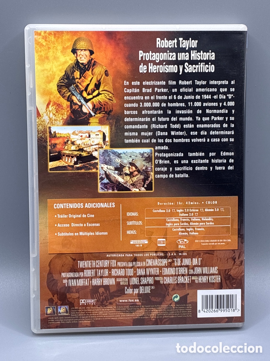 Cine: 6 de Junio D&iacute;a D DVD - Foto 2