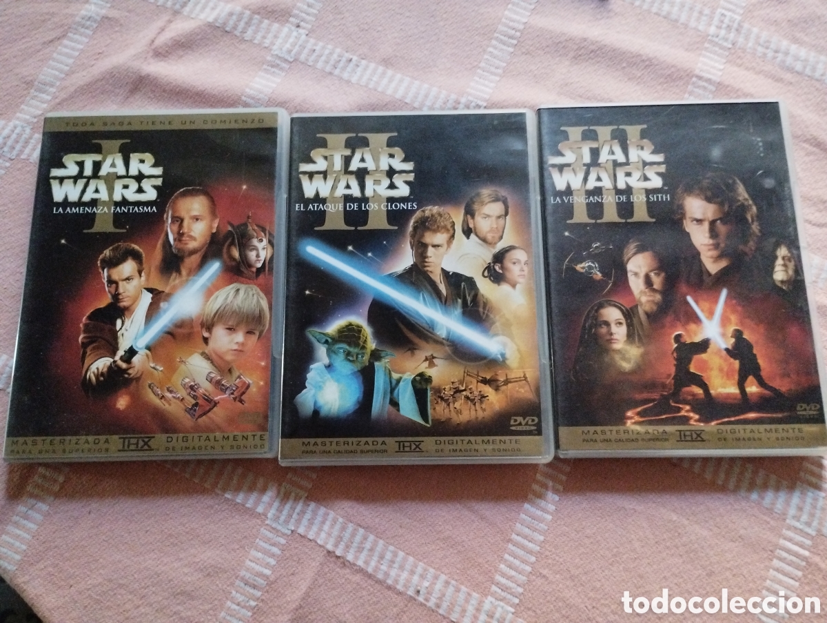 Cine: Star Wars lote de 3 masteritzada THX Digitalmente