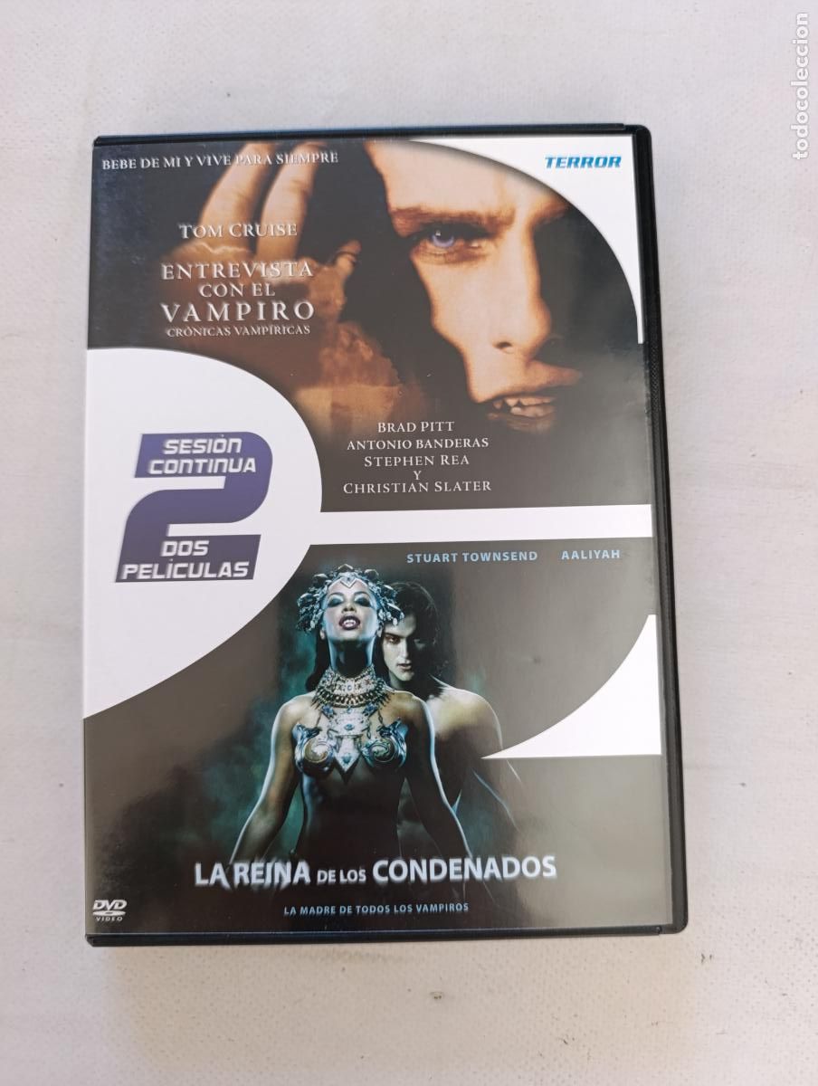Cine: DVD LA REINA DE LOS CONDENADOS / ENTREVISTA CON EL VAMPIRO - 2 PELICULAS, 2 DISCOS (216w)