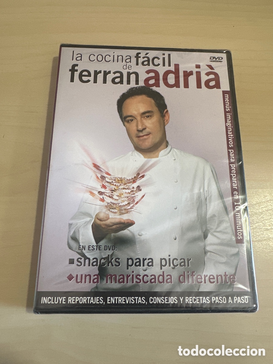 Cine: S179 la cocina f&aacute;cil de Ferran Adria snacks para picar una mariscada diferente dvd nuevo precintado