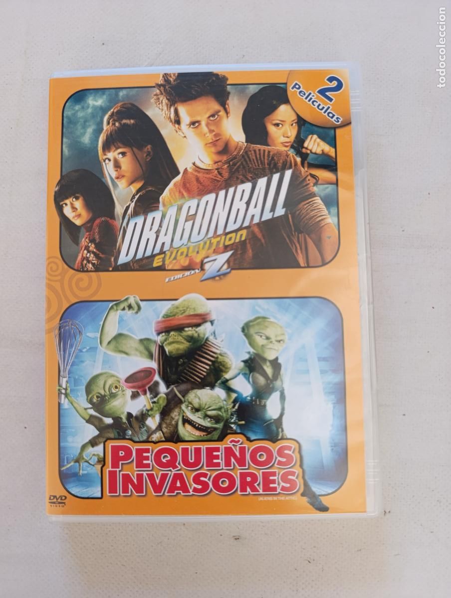Cine: DVD DRAGON BALL EVOLUTION / PEQUE&Ntilde;OS INVASORES - 2 PELICULAS, 2 DISCOS (230)